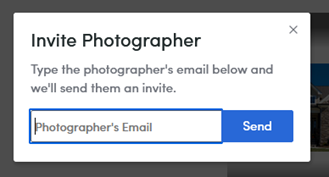 image showing invite photographer email entry