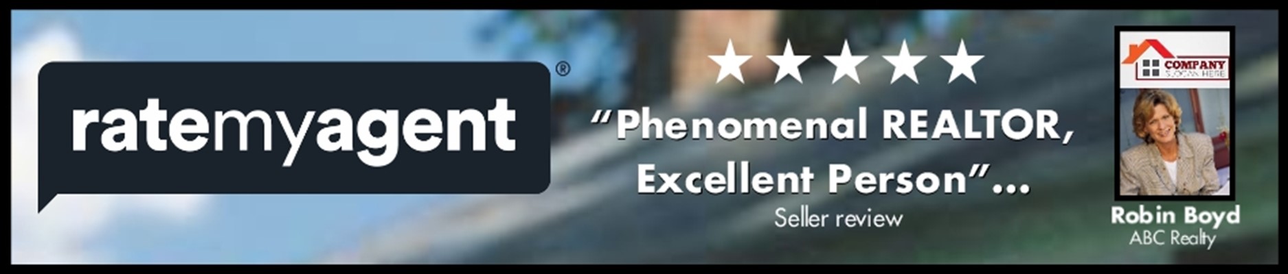 RateMyAgent Agent Review Banner